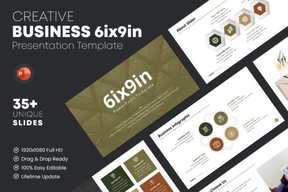 6ix9in PowerPoint Template: Bold Slides for Modern Brands