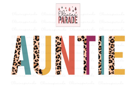 Auntie Leopard Print Rainbow Sublimation: Bold Design for Modern Brands