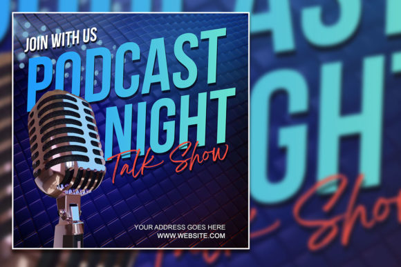 Design Your Podcast Night Social Media Post Template