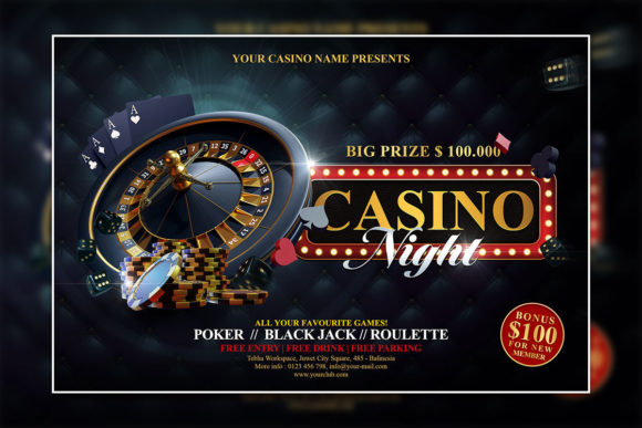 Master Your Next Event: The Black Style Casino Royal Poster Template