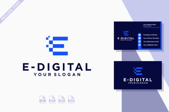 Modernizing Your Brand: The Initial Letter E Digital Technology Logo